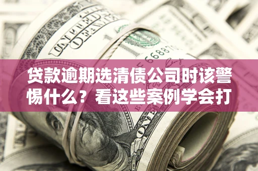 济南贷款逾期选清债公司时该警惕什么？看这些案例学会打翻身仗