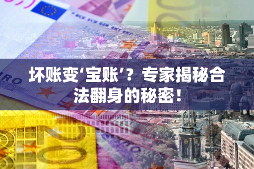 济南坏账变‘宝账’？专家揭秘合法翻身的秘密！