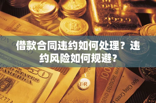 济南借款合同违约如何处理？违约风险如何规避？