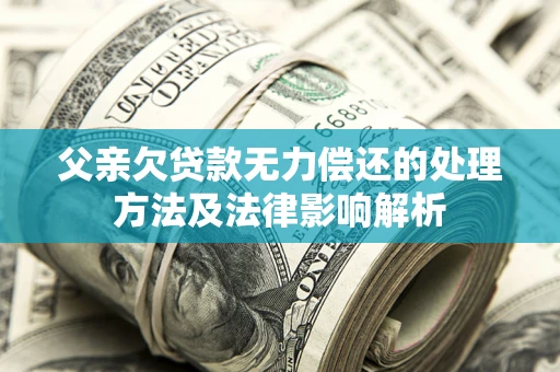 济南父亲欠贷款无力偿还的处理方法及法律影响解析